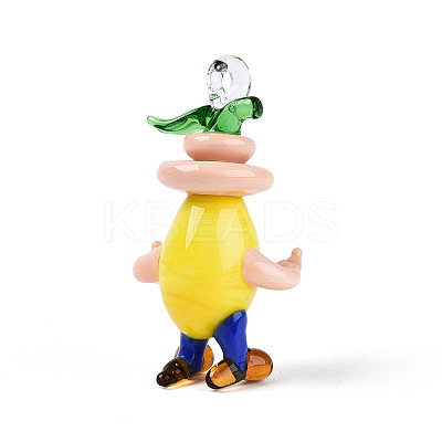 Handmade Lampwork Cartoon Onion Pendants LAMP-T025-11D-1