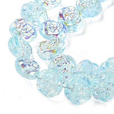 Electroplate Glass Beads Strands EGLA-K061-09A-AB02-1