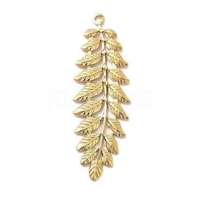 Ion Plating(IP) 304 Stainless Steel Big Pendants STAS-B032-04G-1
