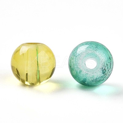 Baking Paint Transparent Glass Beads DGLA-Q022-6mm-M-1