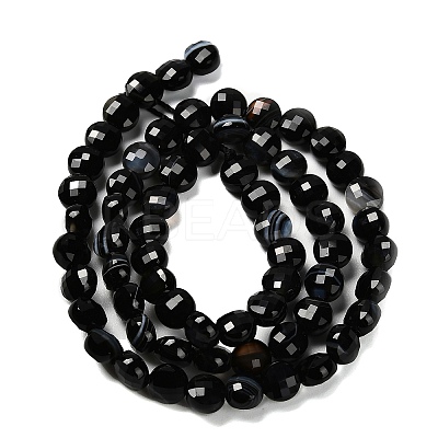 Natural Banded Agate(Dyed & Heated) Beads Strands G-C179-A6mm-21-1