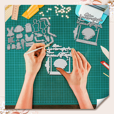 Friendship Carbon Steel Cutting Dies Stencils DIY-WH0309-2020-1