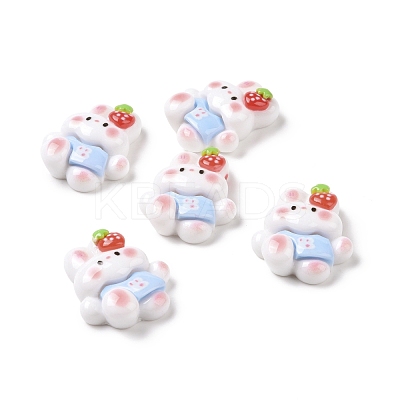Opaque Resin Cabochons RESI-I037-06B-1