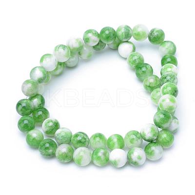 Natural Dyed Persian Jade Gemstone Bead Strands G-R271-6mm-XP01-1