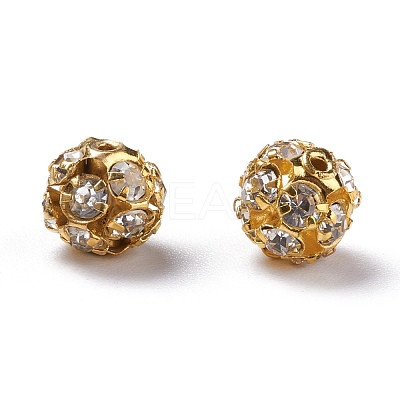 Brass Rhinestone Beads RB-H034-17-1-1