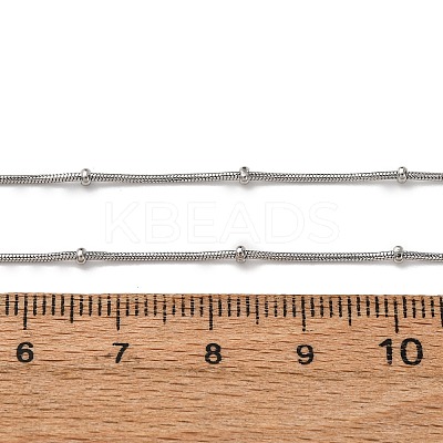 0.9MM 304 Stainless Steel Satellite Chain Necklaces NJEW-T016-21B-P-1