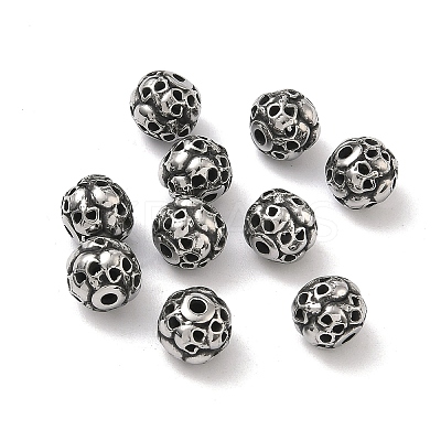 Retro 316 Surgical Stainless Steel Beads STAS-L307-17AS-10-1