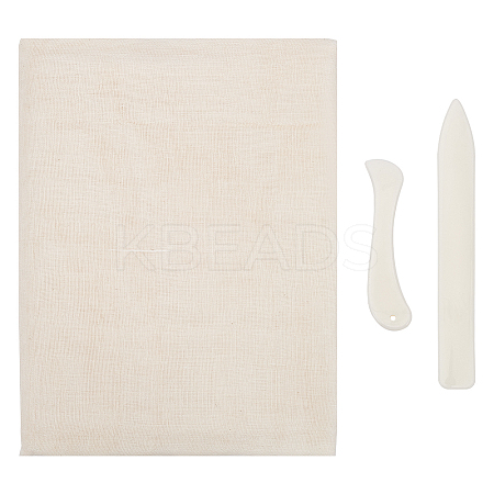 2 Sheets Cotton Gauze Fabric DIY-PH0017-41-1