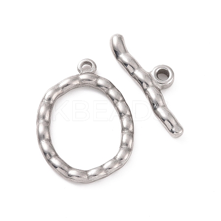 Non-Tarnish 304 Stainless Steel Toggle Clasps STAS-A067-02P-1