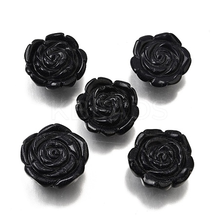 Synthetic Blue Goldstone Carved Beads G-S390-02-1