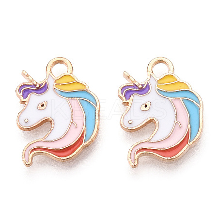 Alloy Enamel Pendants ENAM-T016-07-RS-1