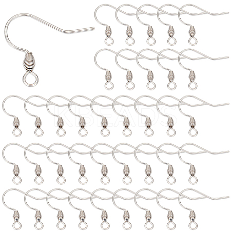 SUNNYCLUE 300Pcs 304 Stainless Steel Earring Hooks STAS-SC0008-26-1