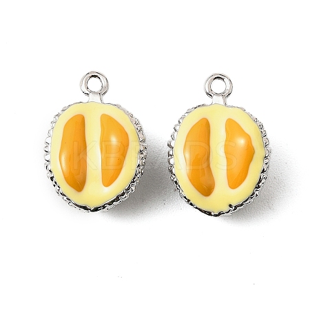 Brass Enamel Pendants KK-K351-60A-P-1