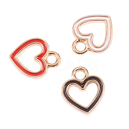 DIY Golden Plated Alloy Enamel Charms PALLOY-CJ0001-13-1