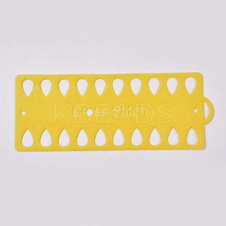 Plastic Embroidery Thread Plate DIY-WH0152-21E-1
