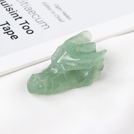 Natural Green Aventurine Sculpture Display Decorations G-PW0004-43C-1