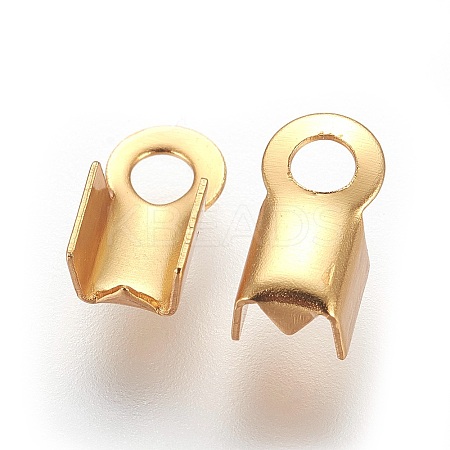 Ion Plating(IP) 304 Stainless Steel Folding Crimp Ends STAS-P227-02G-01-1