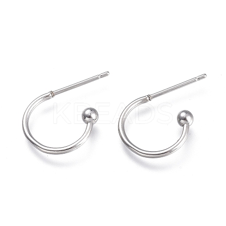 Tarnish Resistant 304 Stainless Steel Earring Hooks LS-X-STAS-K211-01P-1