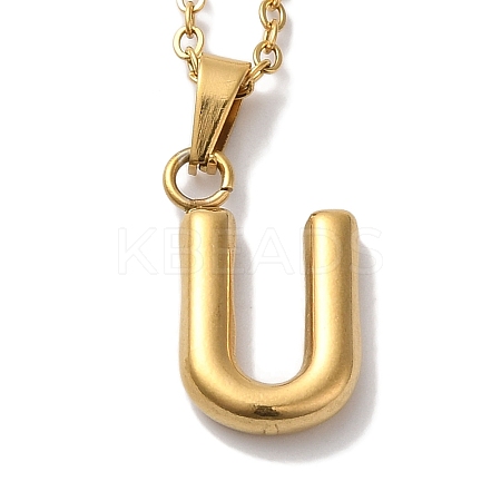 PVD Vacuum Plating 201 Stainless Steel Necklaces NJEW-H033-01G-U-1