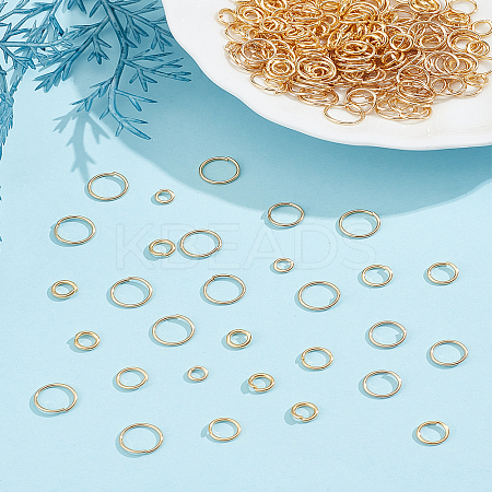 250Pcs 5 Styles 304 Stainless Steel Open Jump Rings STAS-LP0004-92-1