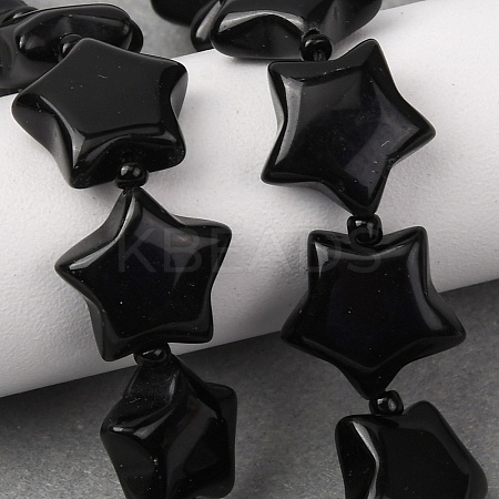 Natural Obsidian Beads Strands G-K359-E13-1