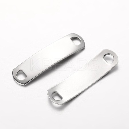 Tarnish Resistant Rectangle 304 Stainless Steel Links connectors LS-X-STAS-I045-32-1