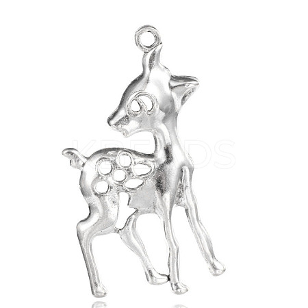 Deer Tibetan Style Alloy Big Pendants LS-TIBEP-F061-01AS-1