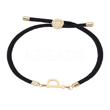 1Pc Adjustable Nylon Cord Slider Bracelets for Women BJEW-LP0001-32P-01-1