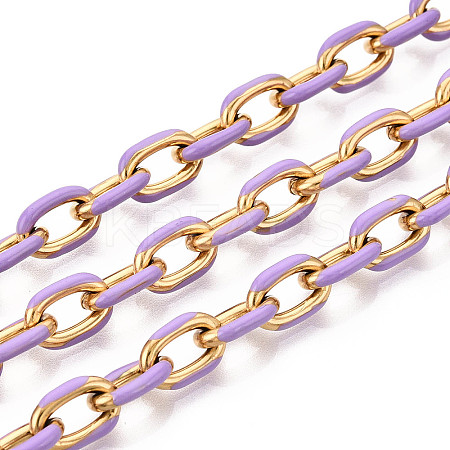 304 Stainless Steel Enamel Cable Chains CHS-ZX006-06L-1