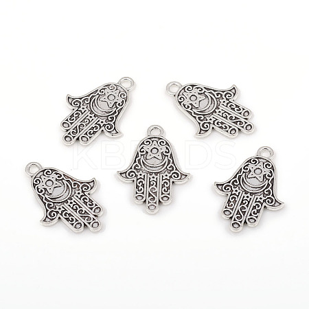 Tibetan Style Alloy Pendants TIBEP-G026-01AS-1