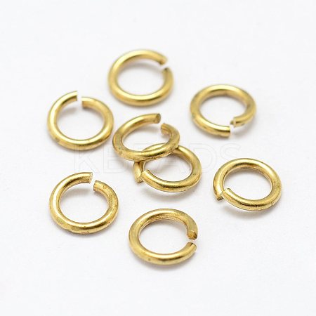 Brass Saw Cut Open Jump Rings LS-KK-P096-08-A-1