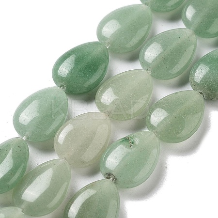 Natural Green Aventurine Beads Strands G-P528-L14-01-1