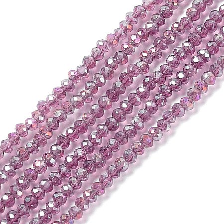 Electroplate Glass Beads Strands LS-EGLA-R048-2mm-11-1