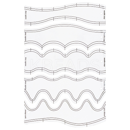 1Set Acrylic Quilting Template Set FIND-AN0001-69-1