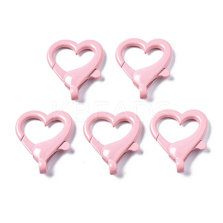Spray Painted Eco-Friendly Alloy Lobster Claw Clasps LS-PALLOY-T080-05K-NR-1