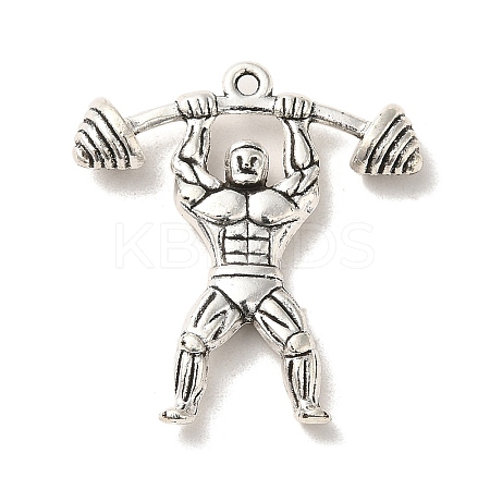 Tibetan Style Alloy Sport Pendants PALLOY-M217-43AS-1