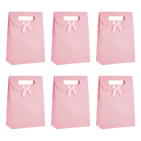 Rectangle Paper Gift Bags CARB-WH0017-14B-01-1