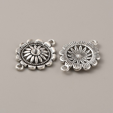 Tibetan Style Alloy Connector Rhinestone Settings FIND-CJC0016-20AS-1