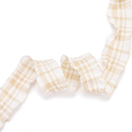 20 Yards Polyester Ruffled Ribbon SRIB-P021-D05-1