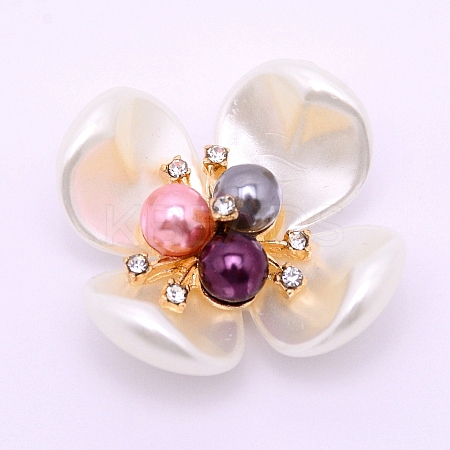 ABS Imitation Pearl Cabochons Accessories FIND-TAC0001-16-1