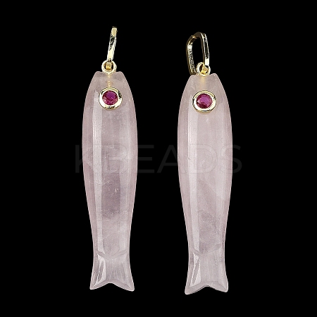 Natural Rose Quartz Carved Pendants GG-CBA8D06-01G-01-1