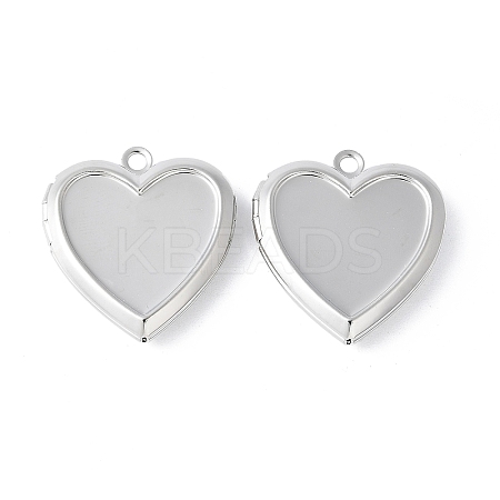 Non-Tarnish 304 Stainless Steel Locket Pendants STAS-K192-09P-01-1
