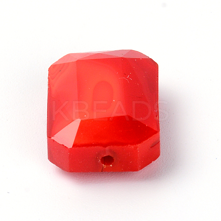 Opaque Solid Color Glass Beads GLAA-WH0025-58F-1