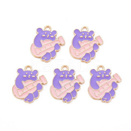 Alloy Enamel Pendants ENAM-N054-65A-NR-1