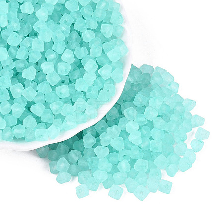 FGB Frosted Transparent Glass Seed Beads SEED-N013-03A-10-1