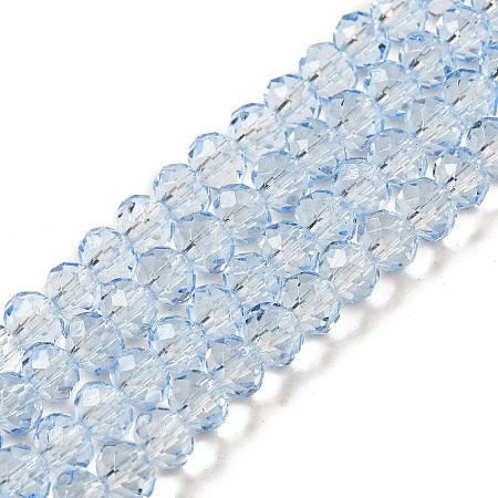 Transparent Baking Paint Glass Beads Strands DGLA-A034-T6mm-D13-1