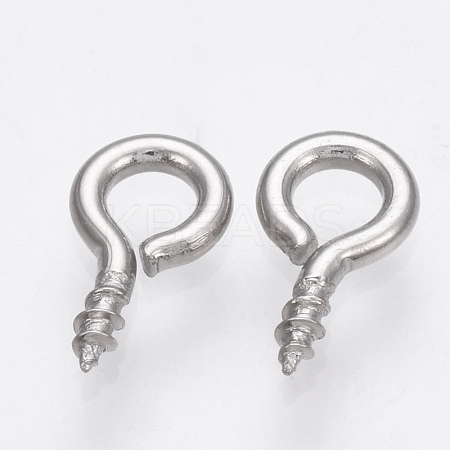 Tarnish Resistant 304 Stainless Steel Screw Eye Pin Peg Bails STAS-Q224-03B-1