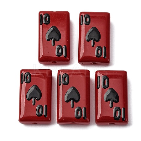 Baking Paint Glass Enamel Beads LAMP-Q045-07G-1