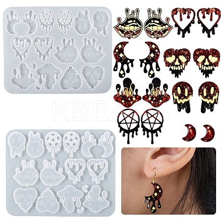 DIY Halloween Theme Pendant Silicone Molds LS-DIY-I102-05-1