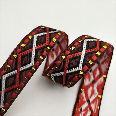 Polyester Rhombus Jacquard Ribbon OCOR-TAC0016-26D-1